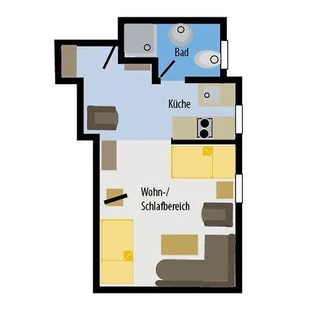 Haus-Celina-1-Zimmer-Appartement * Busum